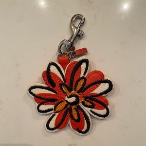 Coach flower bag charm
